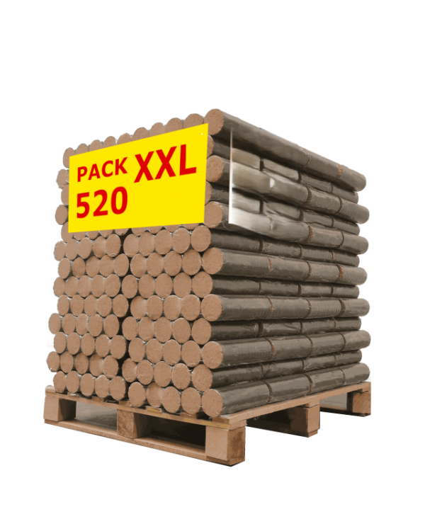 Tronchi compressi 100% faggio - pallet da 1040 kg