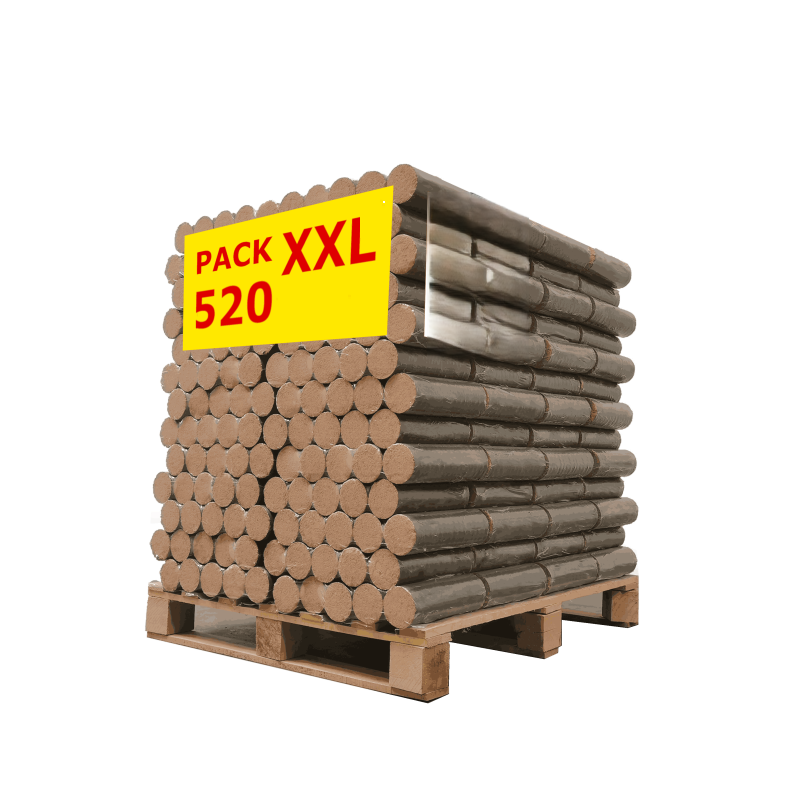 Tronchi compressi 100% faggio - pallet da 1040 kg
