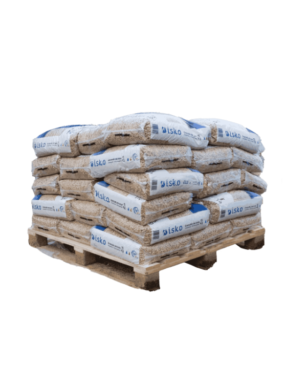 Mezzo pallet di pellet di legno ISKO - 35 sacchi