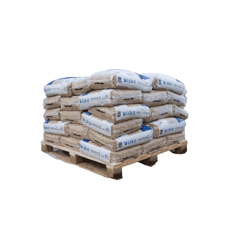 Mezzo pallet di pellet di legno ISKO - 35 sacchi