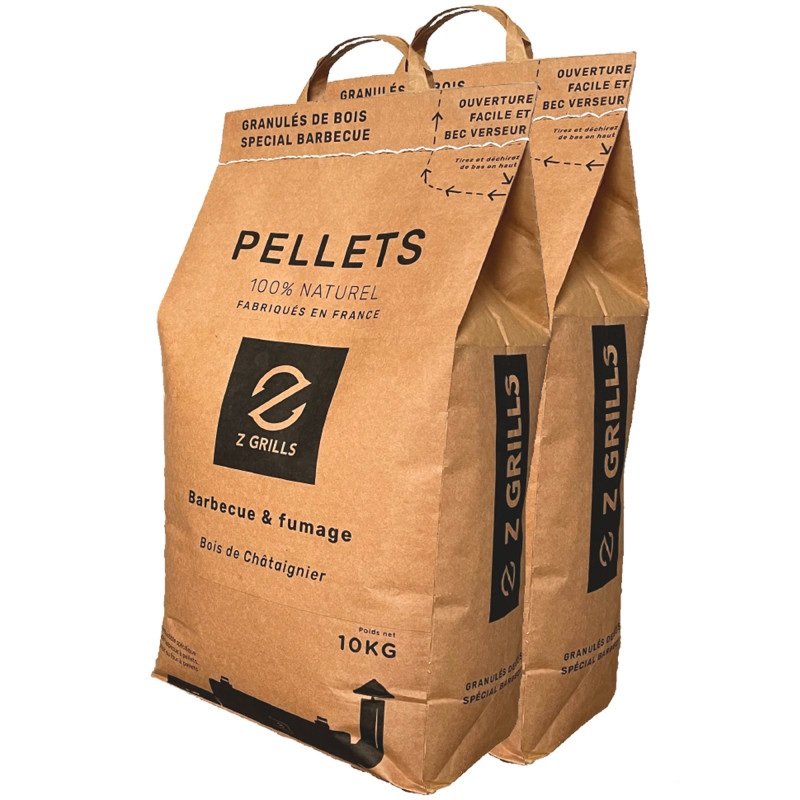 Z GRILLS - Pellet per barbecue e affumicatura - Confezione da 2 sacchetti