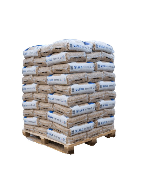 Pellet di legno ISKO - Pallet da 70 sacchi da 1050 kg