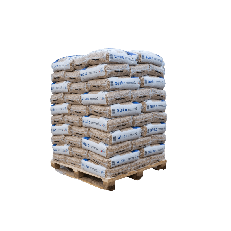 Pellet di legno ISKO - Pallet da 70 sacchi da 1050 kg