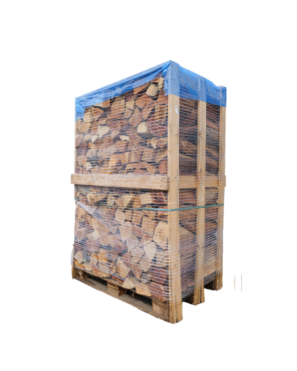 Pallet a 2 scomparti di legno speciale per stufe in muratura, spessore 33 cm - essiccato in forno - pronto all'uso - legno tenero/duro