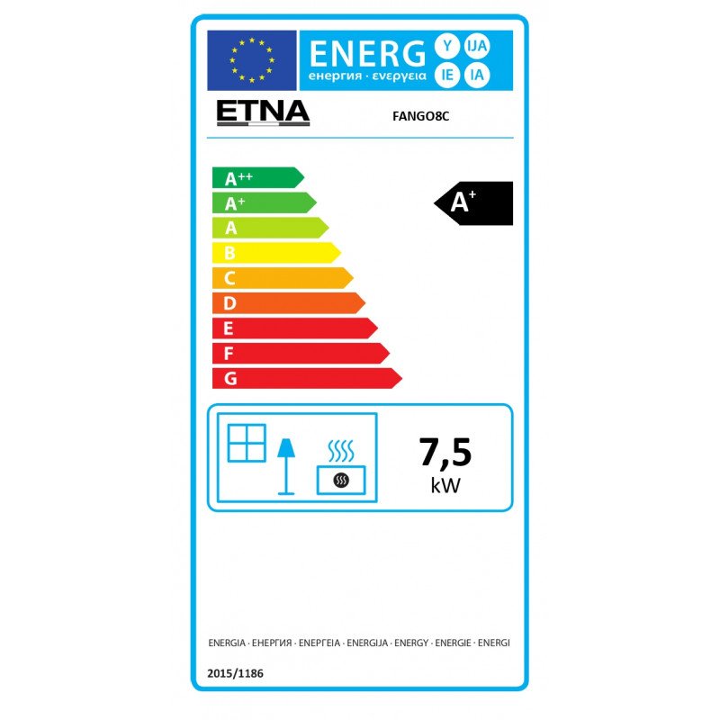 Stufa a pellet canalizzabile extra piatta Fango - 8 kW – Image 7